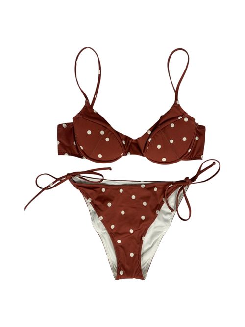 costume donna fantasia pois  mattone e bianco MC2 Saint Barth | BEA+VIRGO CORIANDOL POIS47